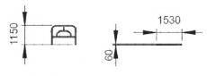 Секция ограждения S720, S720.1, S720.2